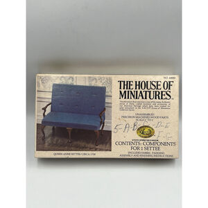 VINTAGE The House Of Miniatures QUEEN ANNE SETTEE 40055 Furniture PARTS ONLY